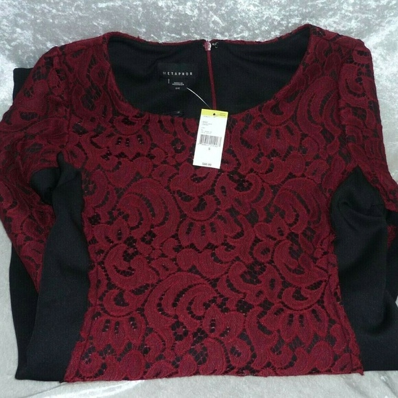 Women's Dress Metaphor Sheath Lace S M XL NEW - Picture 3 of 4